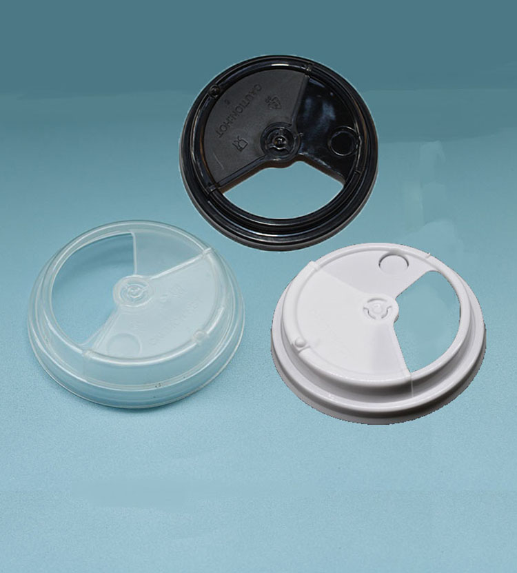 90mm caliber swivelling cover pp plastic rotating lid for milk tea cup