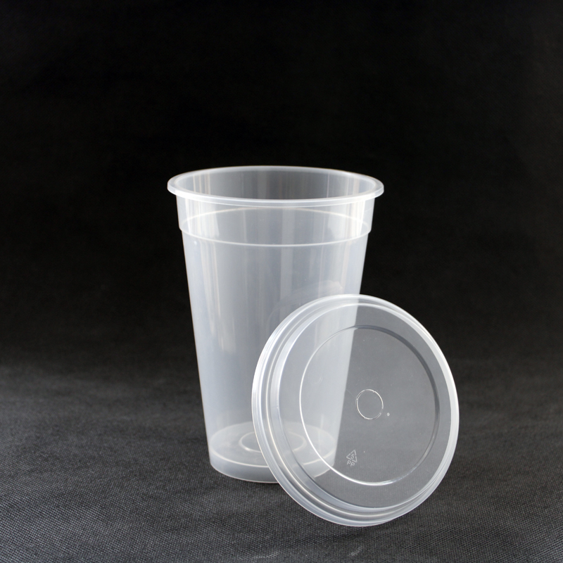 Plastic Cups - Clear Square Drinking Cups