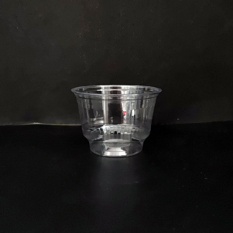disposable custom clear 8 oz plastic cups with lids