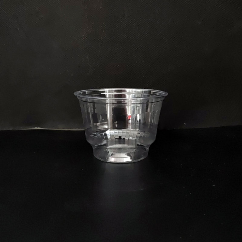 disposable custom clear 8 oz plastic cups with lids