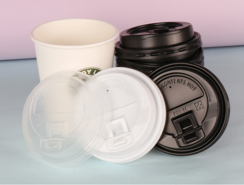 8 oz disposable plastic pp spout coffee lids for coffee cups