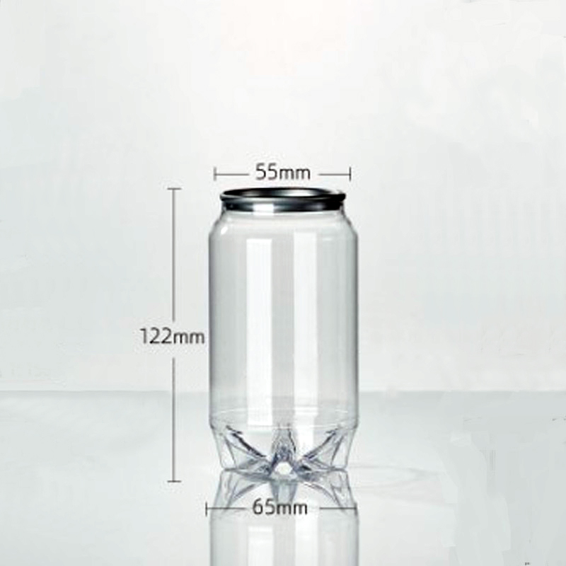 350ml transparent beverage plastic bottle disposable pet can wholesale