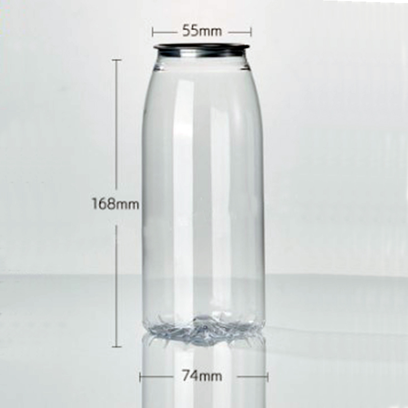 Disposable food grade clear Plastic Beverage Bottle 400ml PET Ring