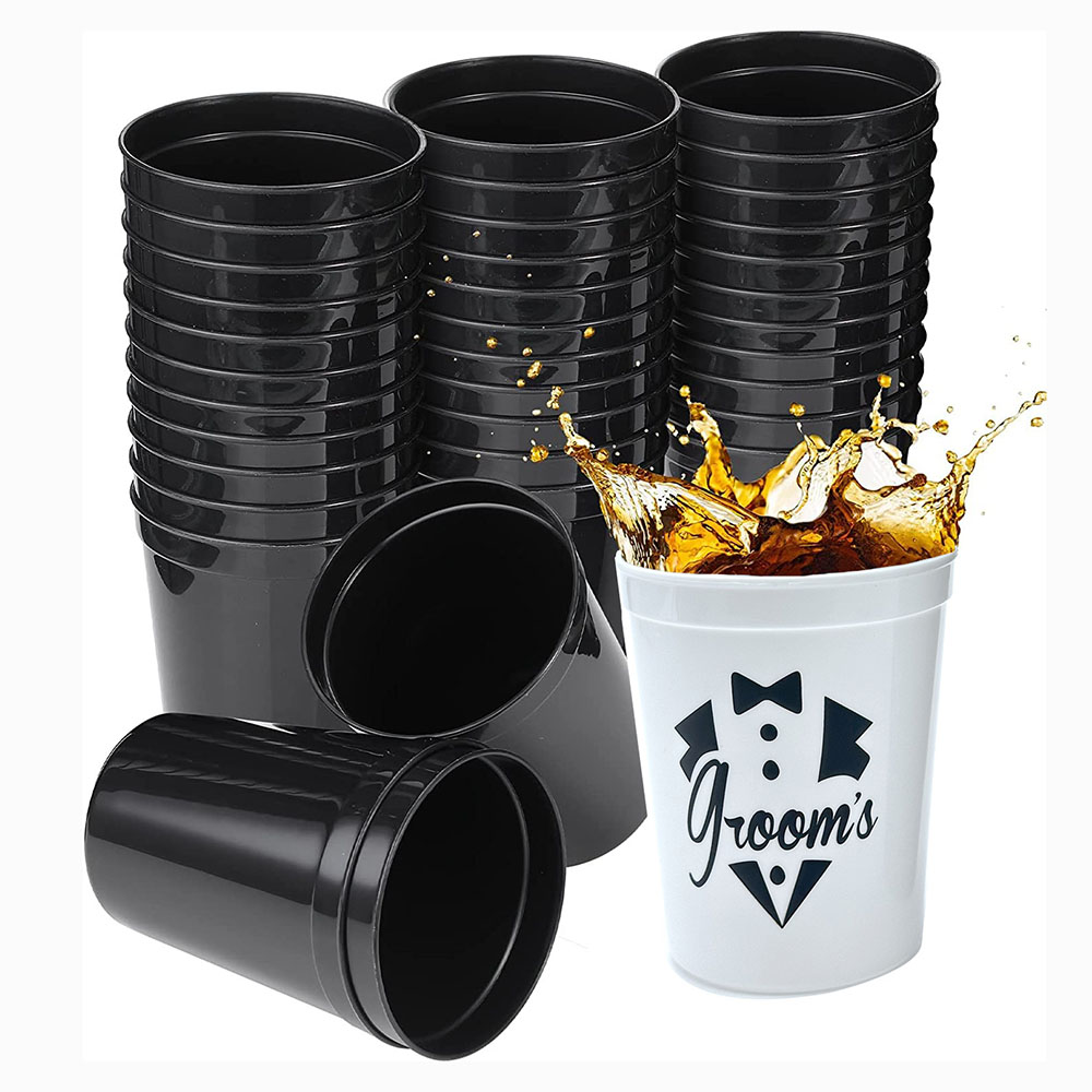 BPA FREE custom logo 12oz/16oz/22oz pp plastic stadium cups